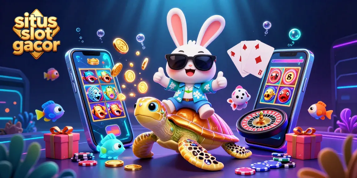 Spin and win with situs slot gacor featuring colorful slot games, vibrant characters, and underwater excitement.
