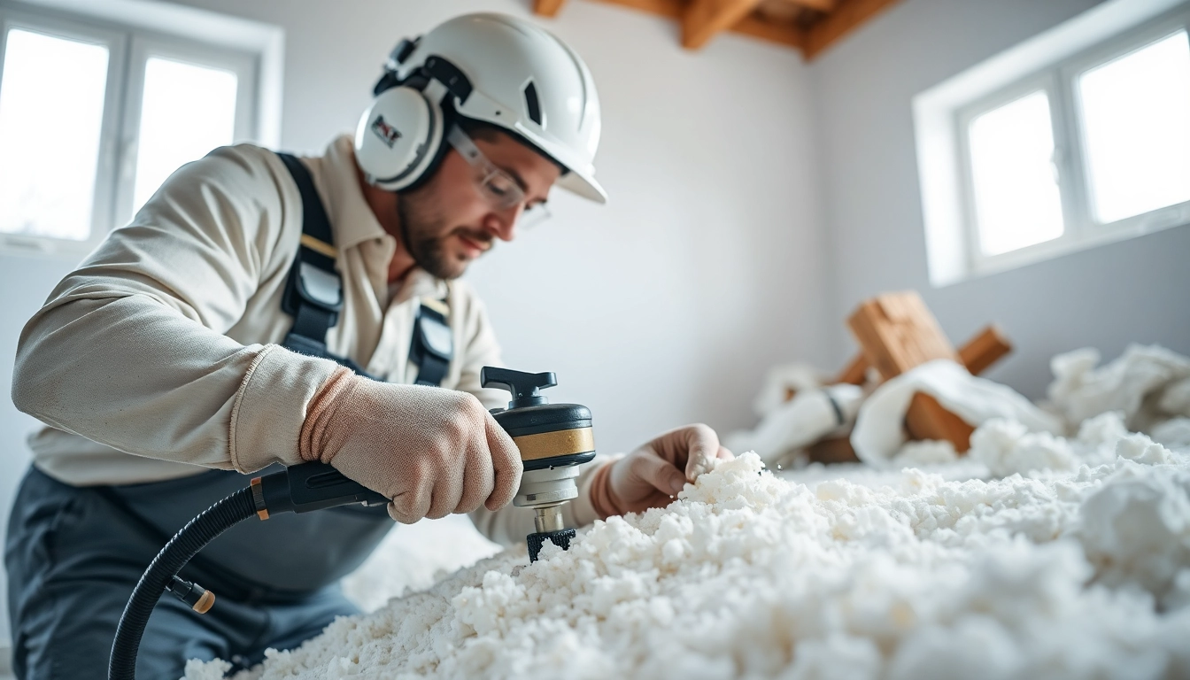 Removing average spray foam removal cost insulation by a professional technician with special tools.