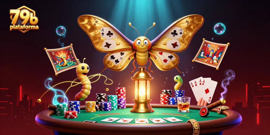 Um cassino vibrante representado na 79b plataforma, com personagens interagindo em um cenário cheio de jogos e diversão.