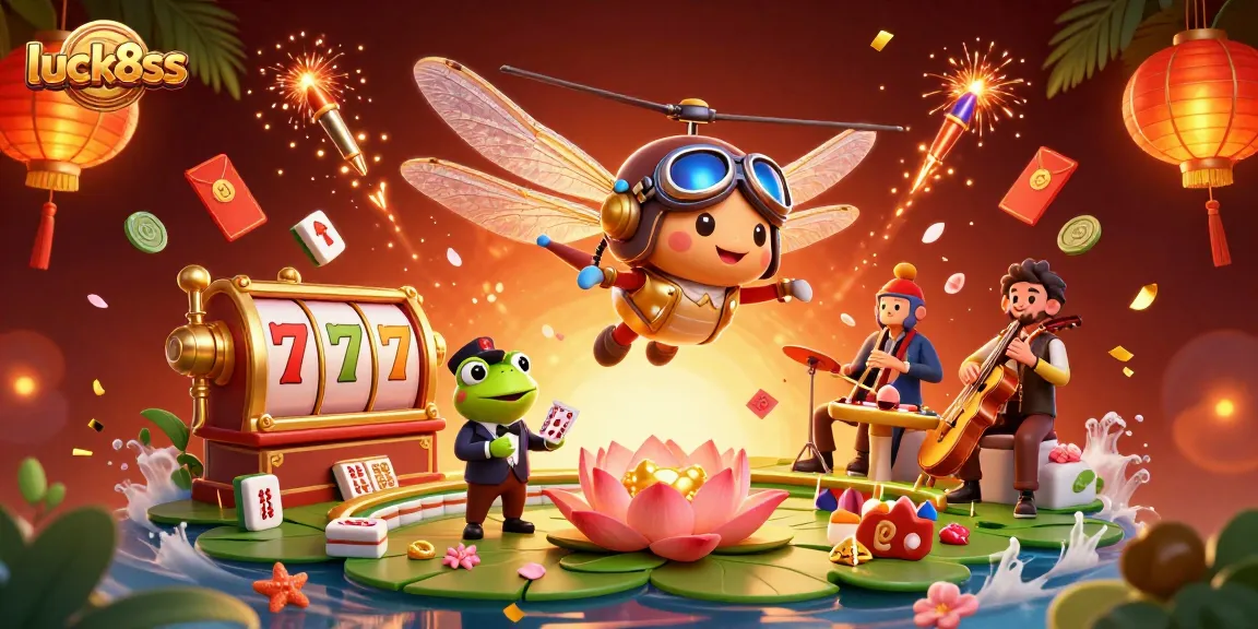 Experience immersive fun at luck8ss with a vibrant casino scene filled with excitement.
