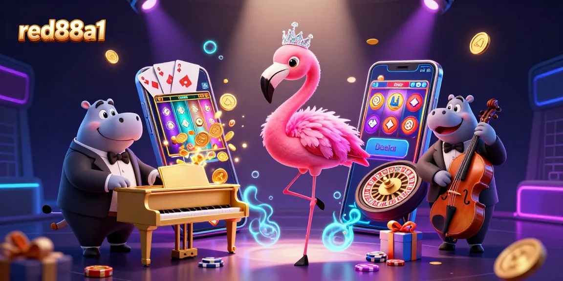 Experience thrilling gameplay at red88a1 with vibrant casino elements and lively characters.