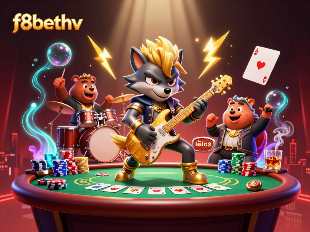 Experience the thrill of f8bethv with vibrant casino action, showcasing wild characters and dynamic game elements.