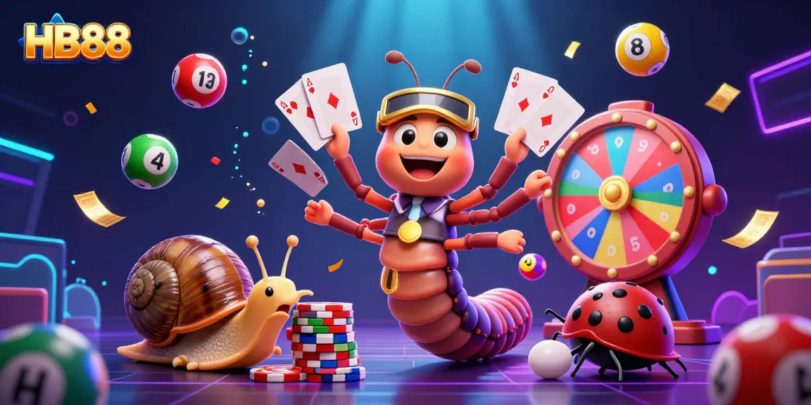 Experience thrilling games at HB88 with vibrant characters and a dynamic casino atmosphere.