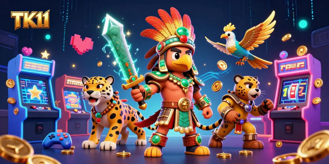 Engage in thrilling gameplay with TK11; experience vibrant slot games, 3D characters, and dynamic casino elements.
