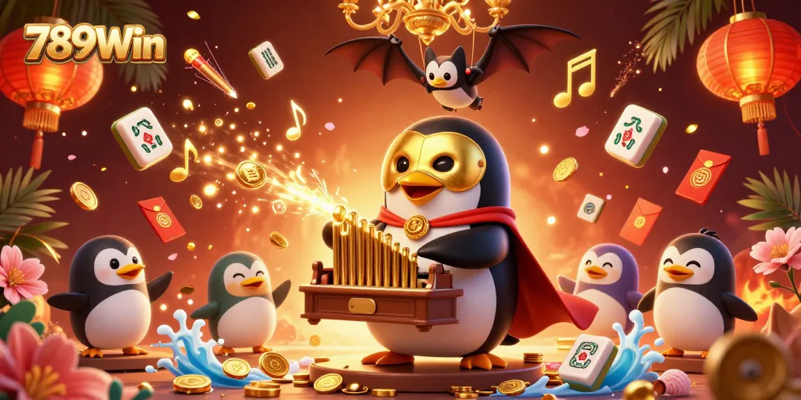 Experience 789Win's thrilling casino atmosphere with golden coins and dynamic gaming elements.