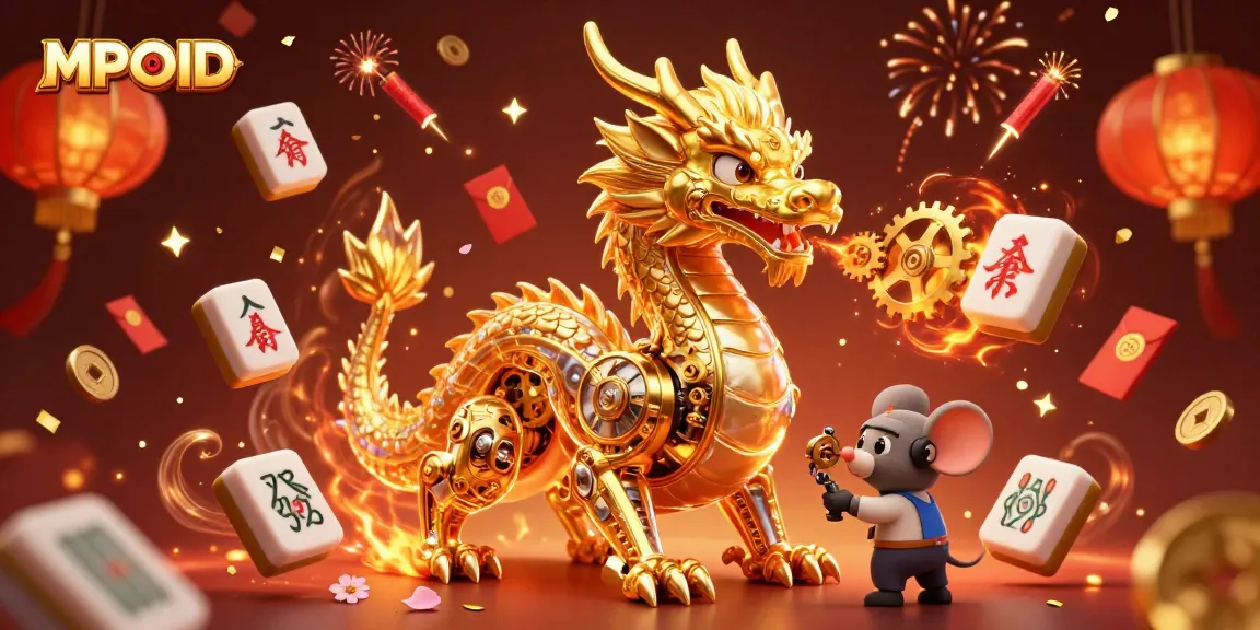 MPOID showcases a vibrant online gaming experience featuring an epic dragon and dynamic elements.