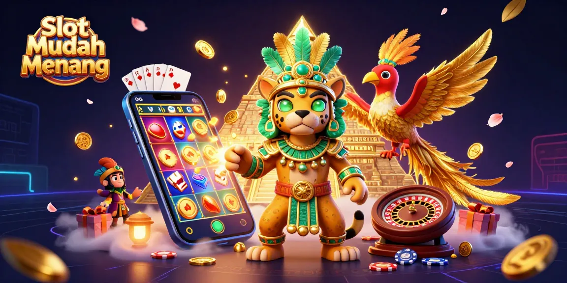 Experience thrilling Slot Mudah Menang action with spinning reels and golden coins erupting!