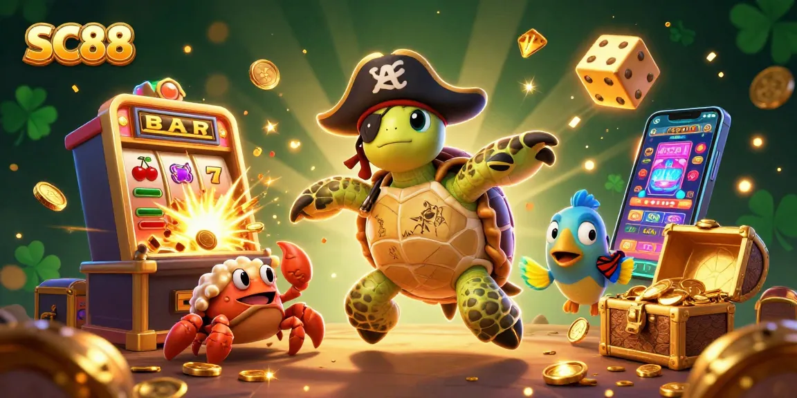 Experience the thrilling SC88 games with an exciting pirate scene and dynamic slot action.