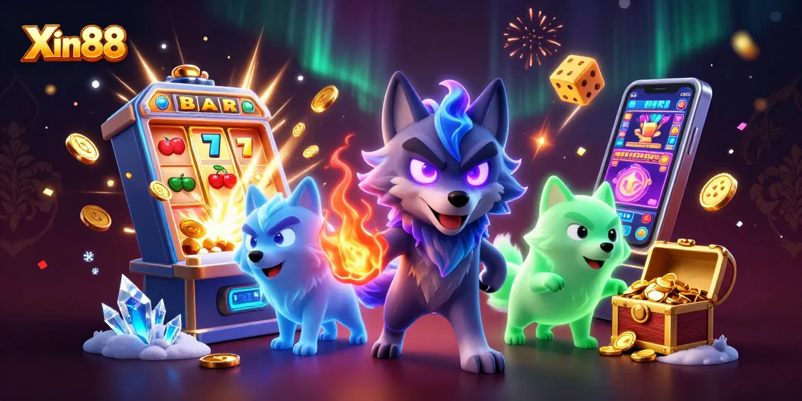 Experience exciting gameplay at Xin88 with vibrant slot machines and dynamic casino elements.