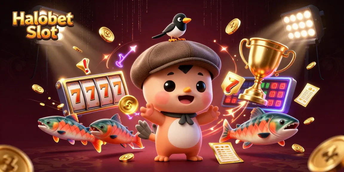 Experience thrilling Halobet Slot gaming with dynamic characters and vibrant slot elements.