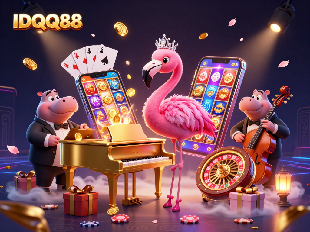 IDQQ88 welcomes players to discover vibrant slot gaming with dynamic cartoon characters.
