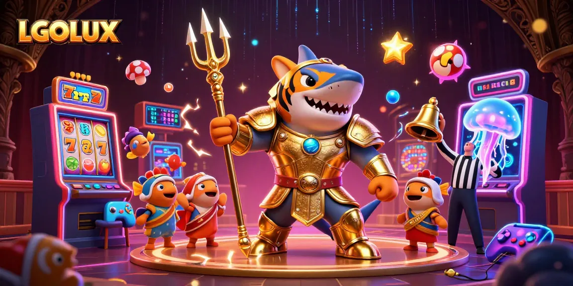 Experience thrilling wins at LGOLUX with a vibrant, action-packed slot scene featuring lively game elements.