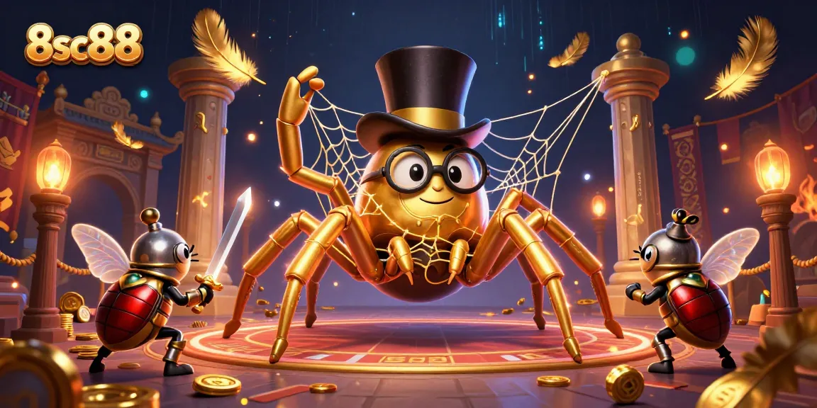 Experience 8sc88's exciting casino atmosphere with mythical creatures and dazzling effects.