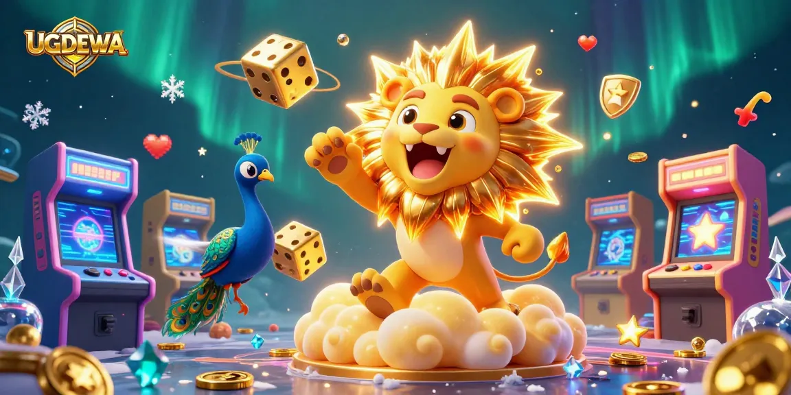 Engage in thrilling gameplay action at UGDEWA with vibrant casino elements and dynamic characters.