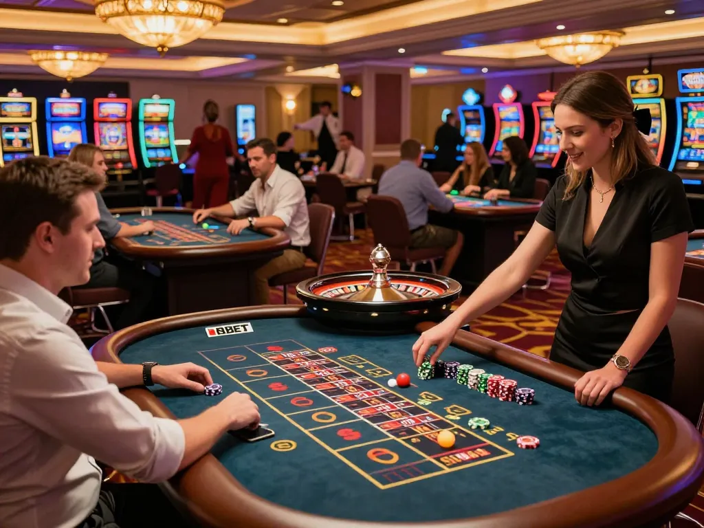Experience the excitement at F8BET with players engaging in vibrant roulette gameplay.