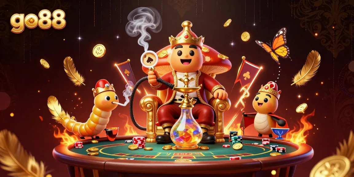 Experience thrilling poker at go88 with captivating characters and vibrant casino elements.