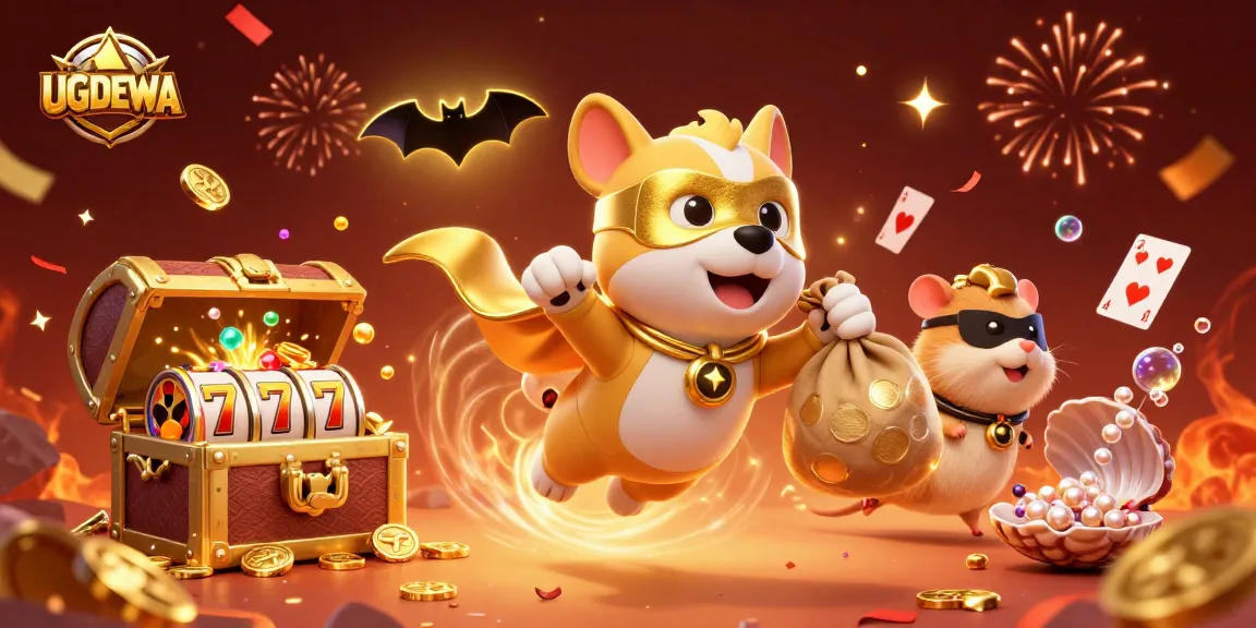 UGDEWA showcases a thrilling superhero gaming adventure with vibrant casino elements.
