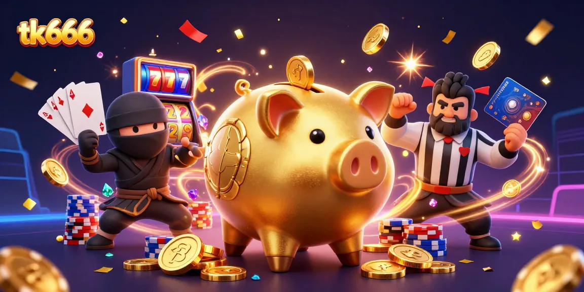 Engage in thrilling gameplay at tk666 with stunning golden coins and dynamic slot elements.