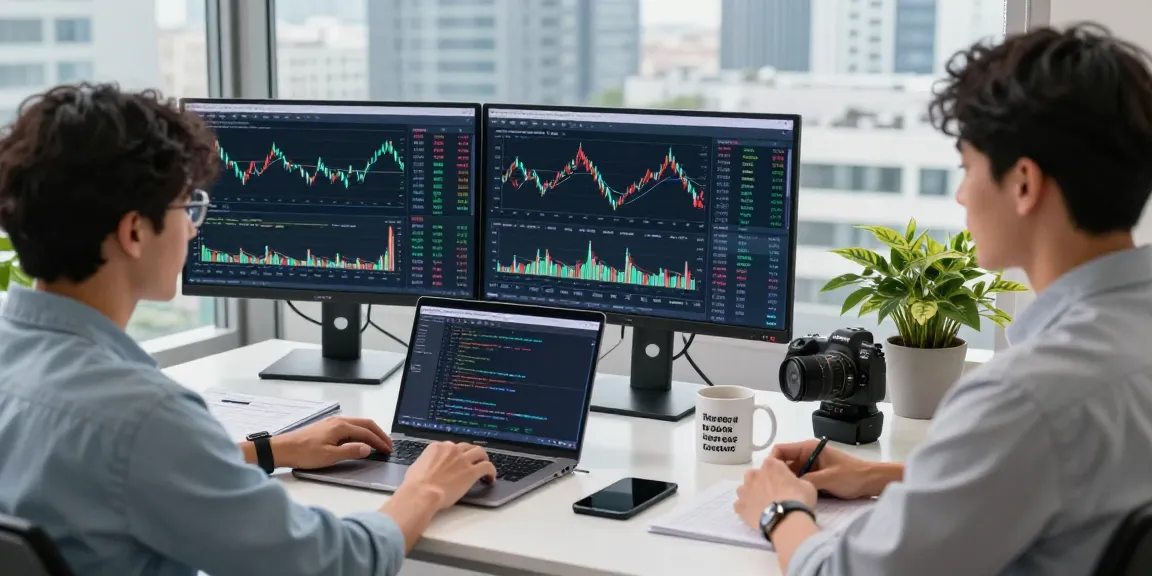 NIFTY index quote API data analysis in a dynamic fintech workspace with developers and technology