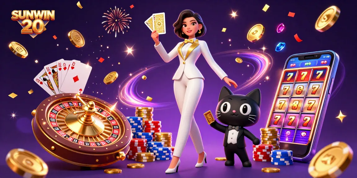 Experience thrilling gameplay with SUNWIN 20 as glamorous characters engage in high-stakes action.