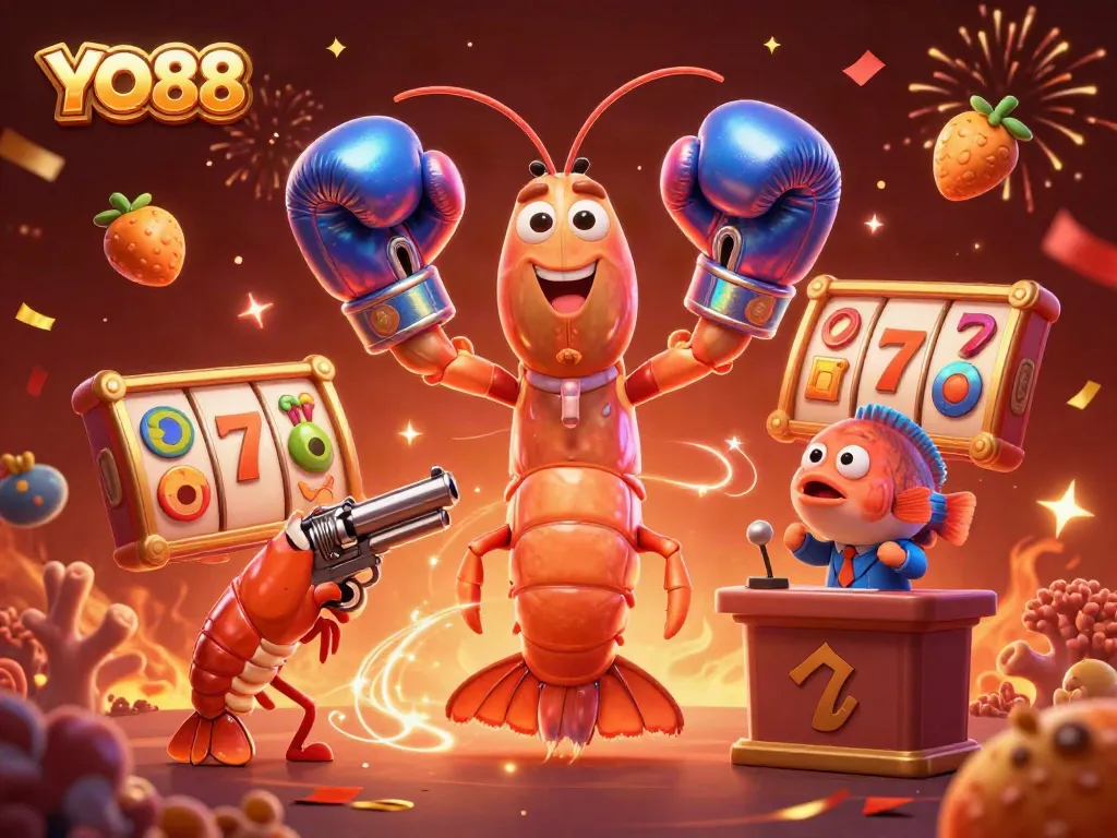 Engage with thrilling slot gameplay at YO88 featuring vibrant characters and dynamic elements.