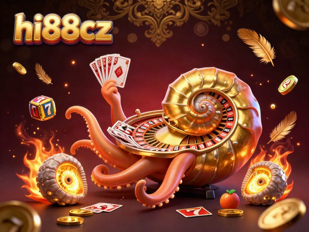 Experience thrilling gameplay with hi88cz as the ancient nautilus spins the roulette wheel and deals cards.