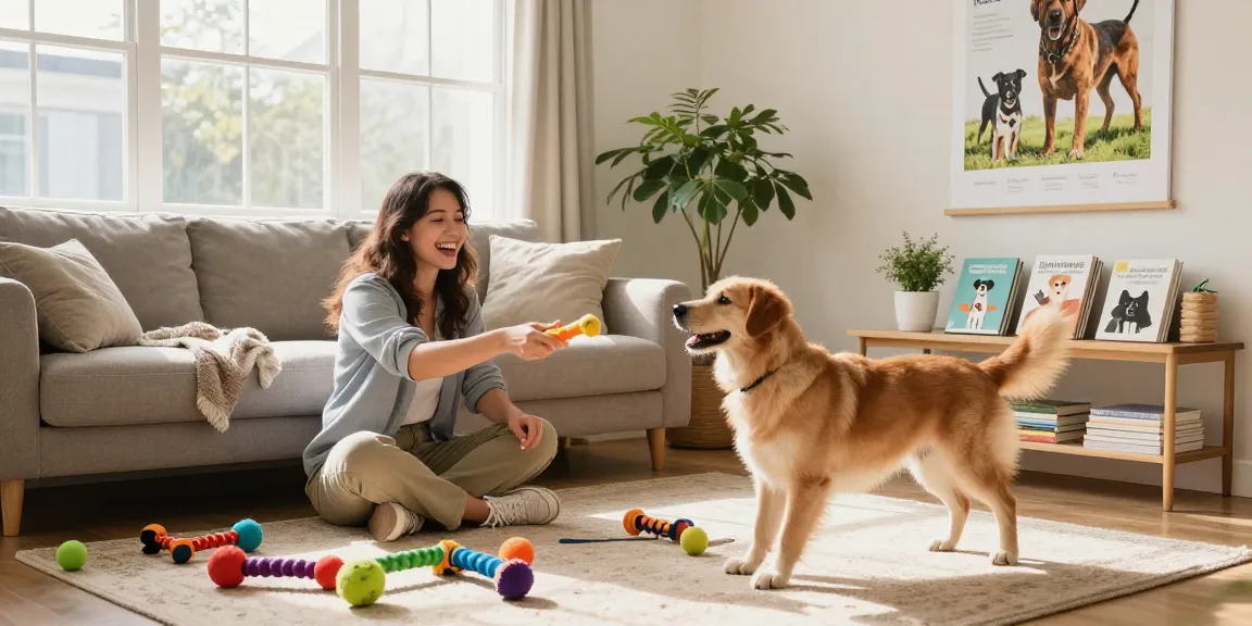Active pet owner playing fetch with dog, showcasing rokok88 pet care tips