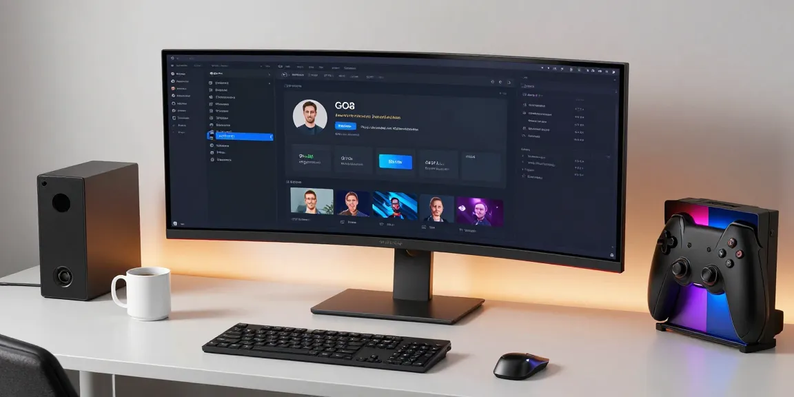 GO8 platform display on a modern developer workspace emphasizing software development and digital innovation.