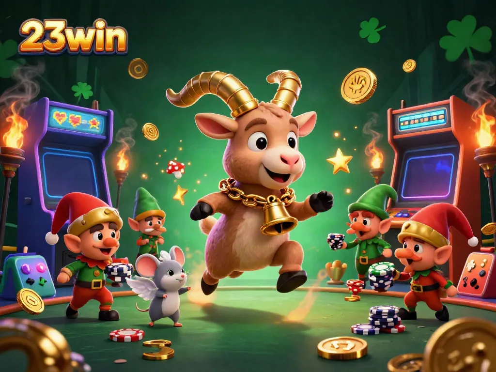 Experience thrilling games at 23win, where Krampus and elf gremlins add excitement to the casino!