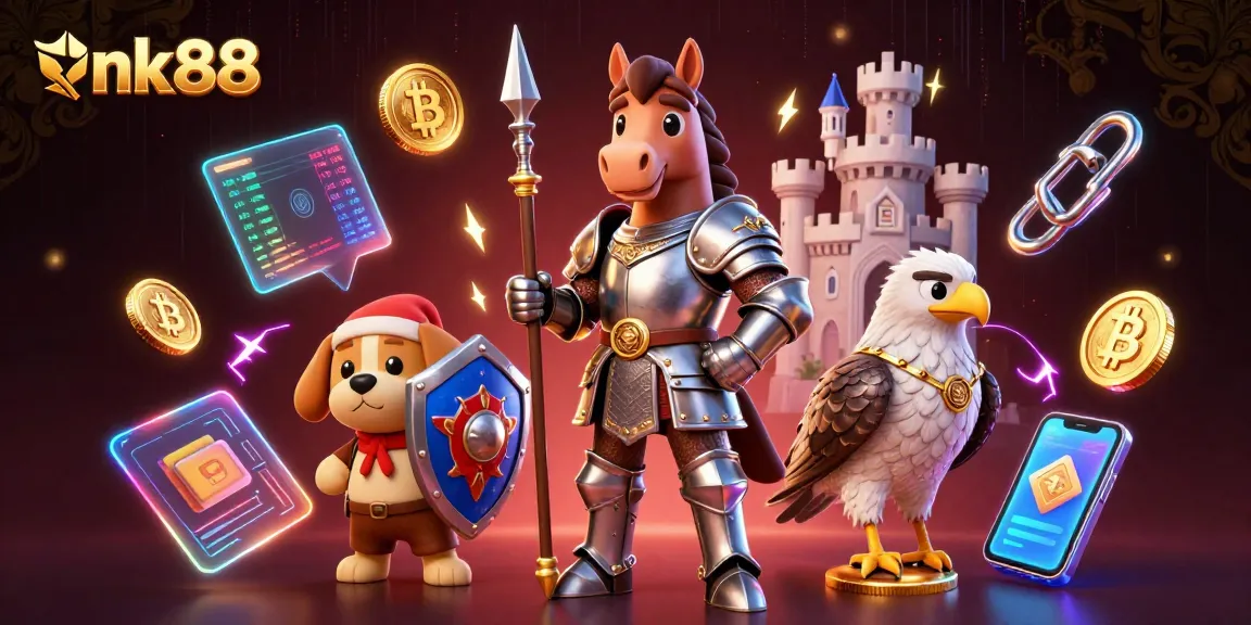 Play exciting games on nk88 with vibrant style and rewards illustrated by 3D characters.