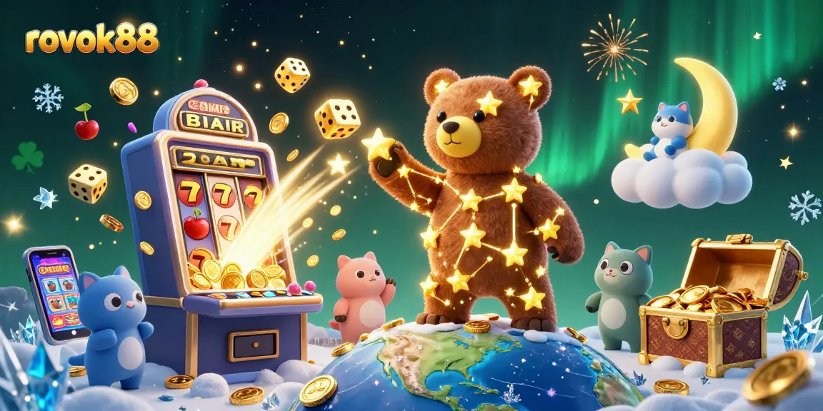 Experience rokok88's vibrant casino world with bold characters and energetic gaming elements.