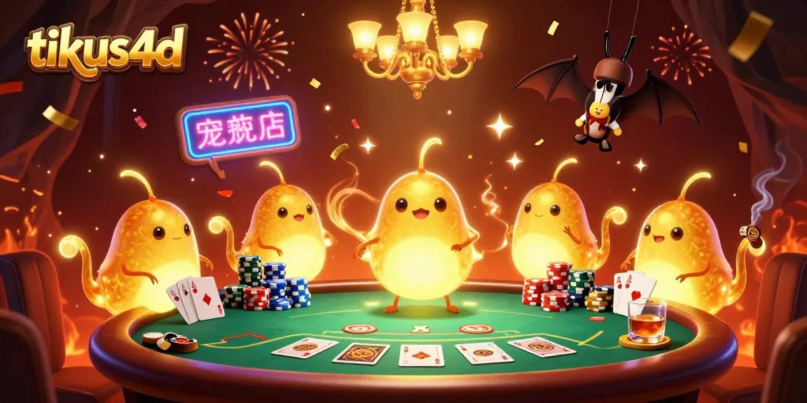 Experience vibrant casino action with tikus4d's glowworms lighting the gaming scene.