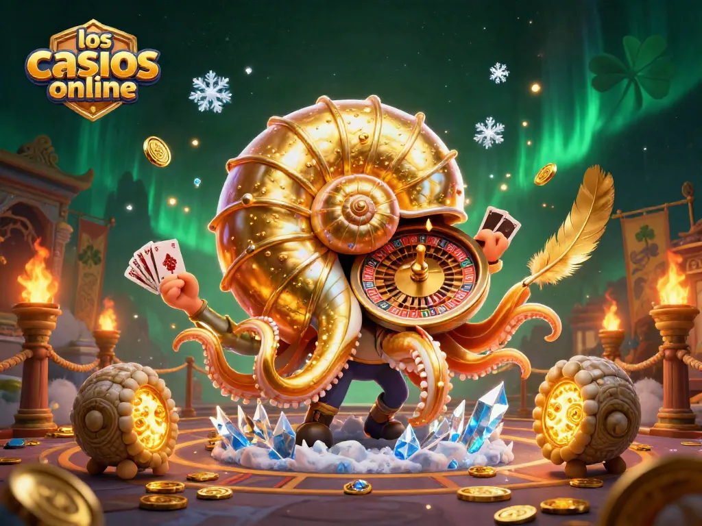 Los mejores casinos online en una ilustración vistosa y llena de acción.