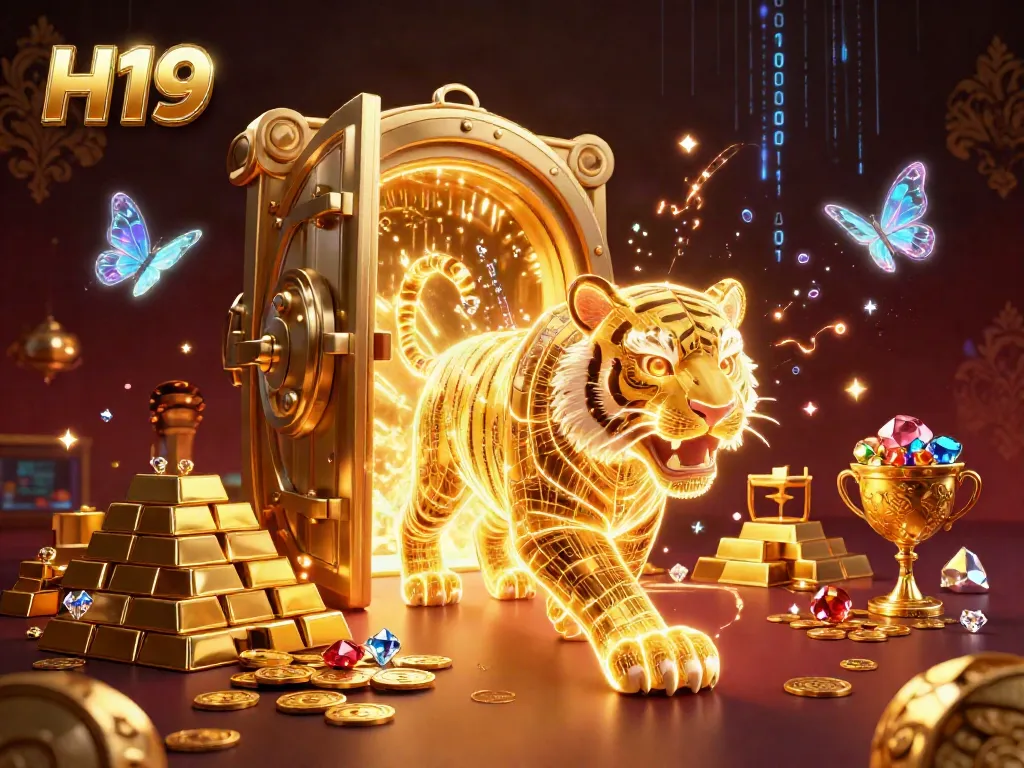 Experience thrilling games at H19 with golden treasures and a dazzling casino environment.