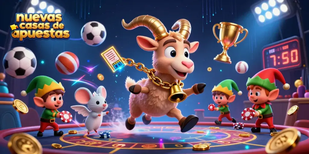 Nuevas casas de apuestas con un ambiente festivo donde el Krampus y un ratón ángel gestionan el casino.