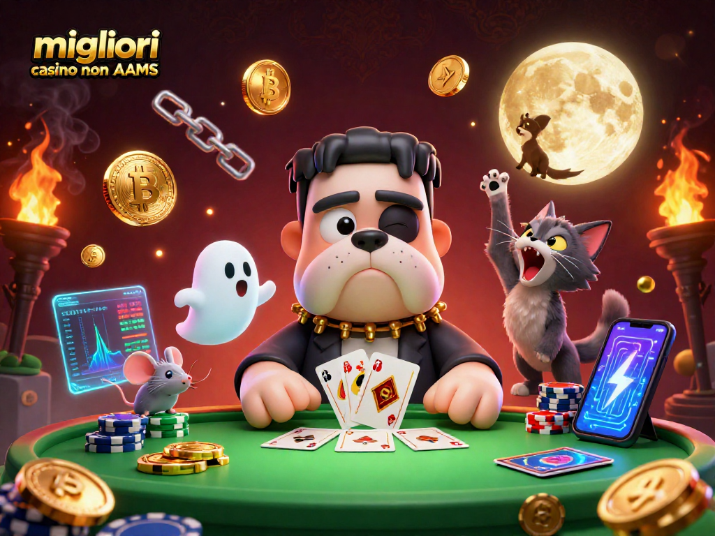 Scopri i migliori casino non AAMS attraverso un'illustrazione coinvolgente di gioco e divertimento