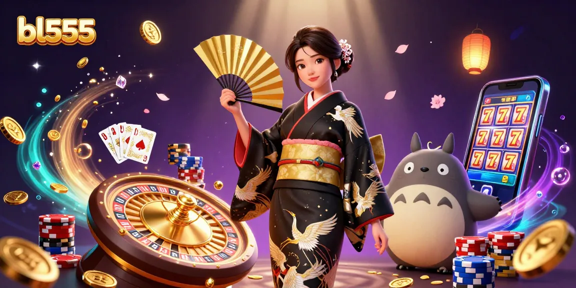 Experience exciting gameplay at bl555 with a dynamic 3D casino scene featuring unique game elements.