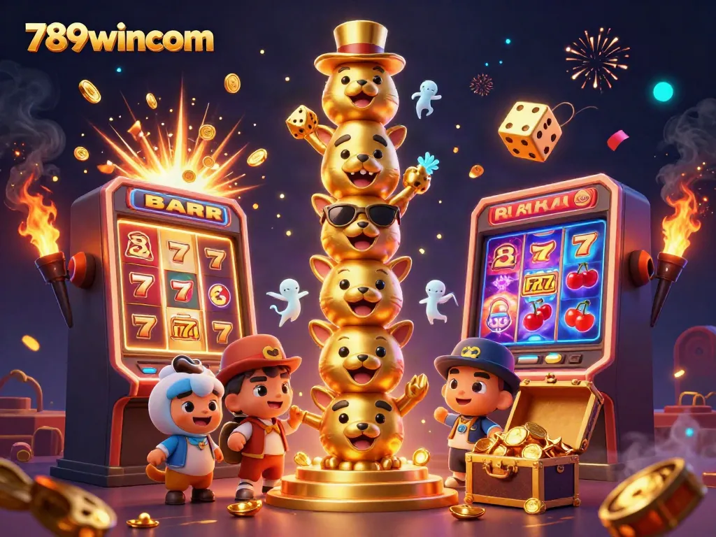 Engage with the excitement of 789wincom through vibrant casino-themed visual illustration.