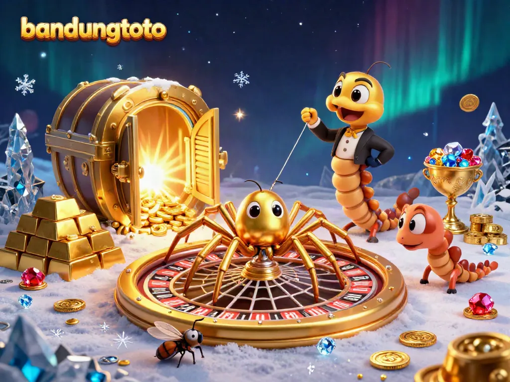 Experience thrilling bets at bandungtoto with a golden spider and centipede croupier.