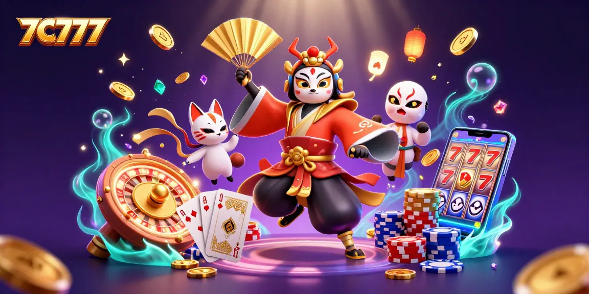 Experience thrilling gameplay with 7C777, featuring vibrant 3D casino characters and stunning visual effects.