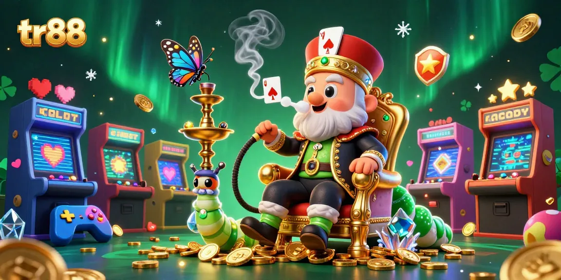 Experience thrilling gameplay with tr88 through vibrant 3D casino art featuring unique characters and elements.