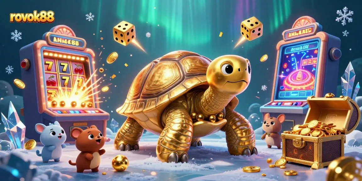 Experience the excitement of rokok88 with a jackpot winning scene featuring vibrant casino elements and characters.
