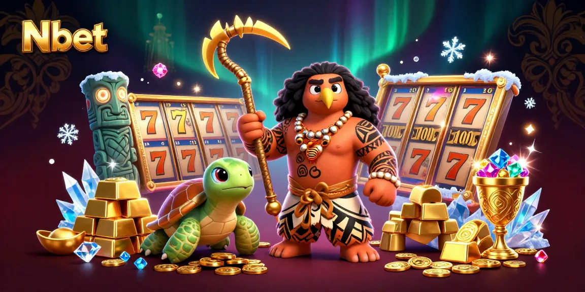 N bet showcases vibrant slots scene with a demigod hawk and treasures complementing the casino atmosphere.
