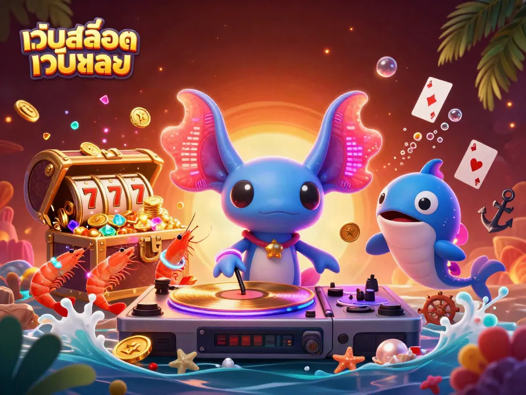 เล่น สล็อต เว็บสล็อตเว็บตรง ในภาพประกอบการ์ตูน 3 มิติที่เต็มไปด้วยสีสัน บรรยากาศสนุกสนาน