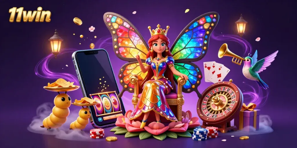 Experience thrilling gameplay with 11win's vibrant casino scene featuring unique game elements.