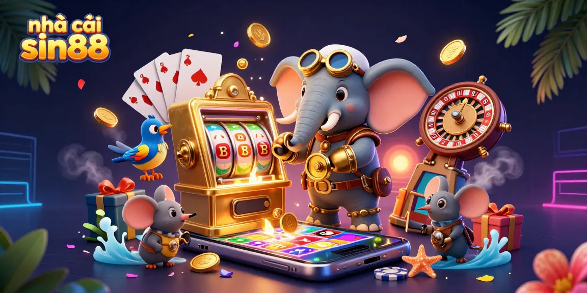 Engage with nhà cái sin88 as you spin the colorful reels of slot games and win golden coins.