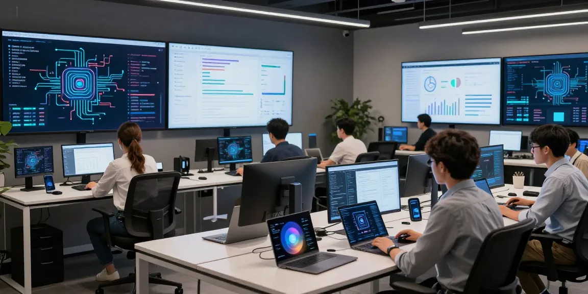 hi88o - Innovative AI technology workspace showcasing advanced software development.
