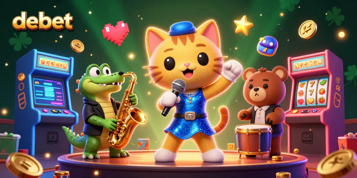 Experience thrilling gameplay with debet as animated characters bring a vibrant casino atmosphere to life.