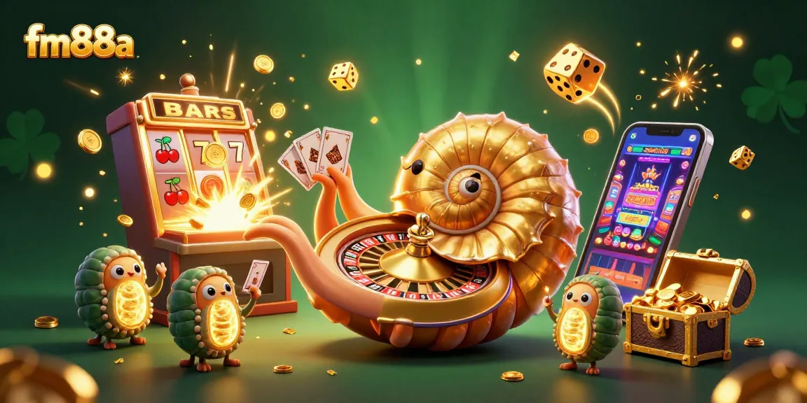 Experience the vibrant world of fm88a with a 3D giant nautilus and jackpots galore!