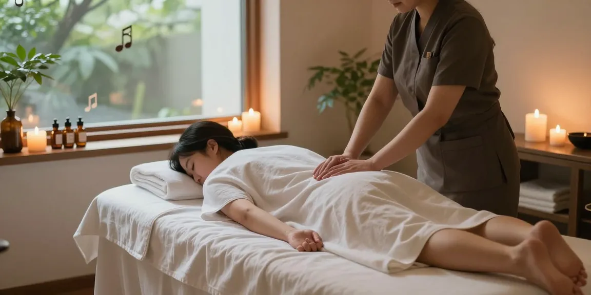 Experience a calming 서울출장마사지 treatment in a serene spa environment.
